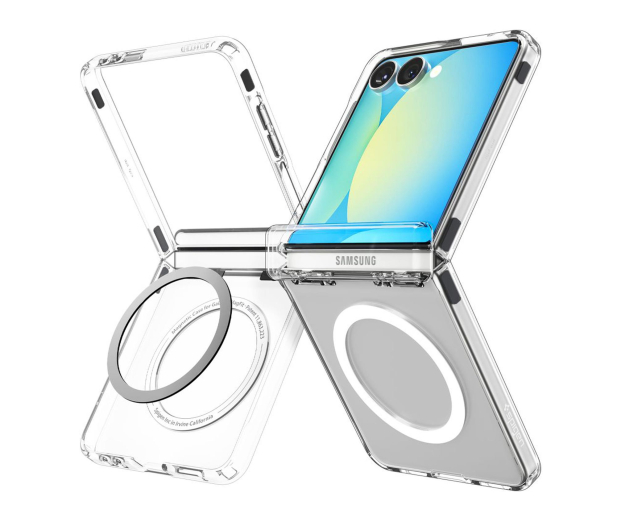 Spigen Ultra Hybrid Pro Magsafe do Galaxy Z Flip 7 Clear/White - 1347819 - zdjęcie